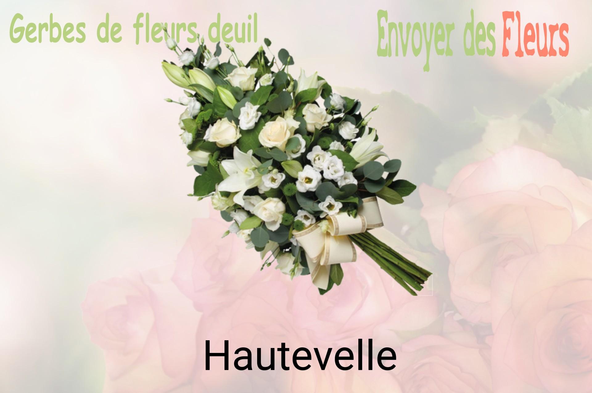 Gerbe de fleurs de deuil livrée à Hautevelle